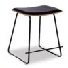 LEVEL Hudson Low Stool - Black - Black Pad