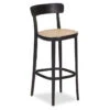LEVEL Liana Stool - Black - Cane Seat