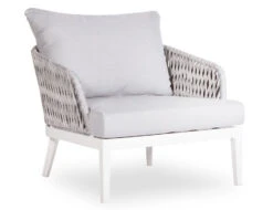 LEVEL Alma Lounge Chair - Outdoor - Single - White - Light Grey Cushion -Level Furniture Outlet Store Alma 0014 MG 3982 126fd375 5b21 4519 a985 abae044885b2