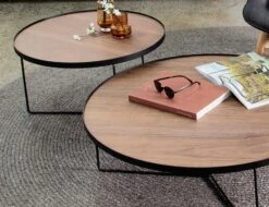 LEVEL Alora Coffee Table -Black - Walnut - Medium -Level Furniture Outlet Store Alora 0007 MG 4625 ed82f476 59ea 48f4 b116 456f92d3ca8c