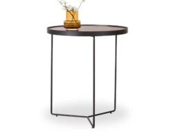 LEVEL Alora Side Table - Black - Walnut