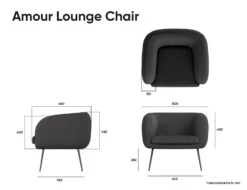 LEVEL Amour Lounge Chair - Cloud Grey - Brushed Matt Bronze Legs 7 LEVEL Amour Lounge Chair - Cloud Grey - Brushed Matt Bronze Legs -Level Furniture Outlet Store Amour Dimensions 069a199a 5f08 43df bfe2 7d8e7f0bf8a3