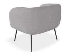 LEVEL Amour Lounge Chair - Cloud Grey - Matt Black Legs -Level Furniture Outlet Store Amour Grey Black BACK 8132479e eb6e 4511 8244 2b11cc91896f