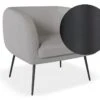 LEVEL Amour Lounge Chair - Cloud Grey - Matt Black Legs