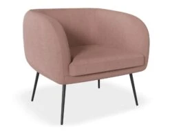 LEVEL Amour Lounge Chair - Blush Pink - Matt Black Legs 8 LEVEL Amour Lounge Chair - Blush Pink - Matt Black Legs -Level Furniture Outlet Store Amour Pink Black MAIN V2 53b9737d ea60 4855 bb38 48c61b2a1151