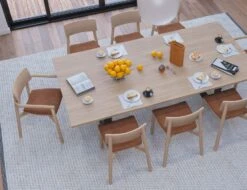 LEVEL Andi Armchair - Natural - With Pad - With Light Grey Fabric Cushion -Level Furniture Outlet Store Andi Chairs Armchairs Natural TanPad 1 dfda3dc2 0324 415d b24e a3aaafe3955a