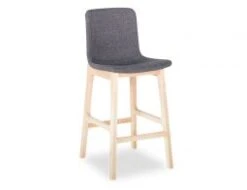 LEVEL Ara Stool - Natural - Charcoal Fabric -Level Furniture Outlet Store Ara Stool charcoal upholsted2 da39c59b ad04 48c6 a742 251620acd6c2