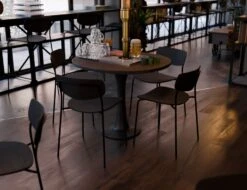 LEVEL Rylie Chair - Black Stained Ash Seat And Backrest -Level Furniture Outlet Store B100216227 l3 rylie chair lifestyle4c black