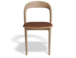 LEVEL Mia Chair - Natural With Pad - Vintage Green Vegan Leather Seat Pad 13 LEVEL Mia Chair - Natural With Pad - Vintage Green Vegan Leather Seat Pad -Level Furniture Outlet Store B100229101 p4 mia diningchair natural tanvinyl front e6d47af2 0e74 4039 9b1f 6856b3efb6d3