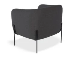 LEVEL Belle Lounge Chair - Storm Grey - Matt Black Legs -Level Furniture Outlet Store Belle Dark Grey BACK 418a4c52 c5ca 46a0 9534 0442ea9177fb