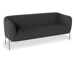 LEVEL Belle 2.5 Seater Sofa - Storm Grey - Matt Black Legs 11 LEVEL Belle 2.5 Seater Sofa - Storm Grey - Matt Black Legs -Level Furniture Outlet Store Belle Dark Grey Bronze MAIN
