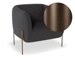 LEVEL Belle Lounge Chair - Storm Grey - Matt Black Legs -Level Furniture Outlet Store Belle Dark Grey Bronze SWATCH b5249cc1 5134 4bae 878e d961c2099c56