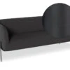 LEVEL Belle 2.5 Seater Sofa - Storm Grey - Matt Black Legs
