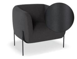 LEVEL Belle Lounge Chair - Storm Grey - Brushed Matt Bronze Legs -Level Furniture Outlet Store Belle Dark Grey MattBlack SWATCH 8aceb447 62ce 4d3d 9fc5 f6cafb28771d