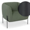 LEVEL Belle Lounge Chair - Kelp Green - Matt Black Legs