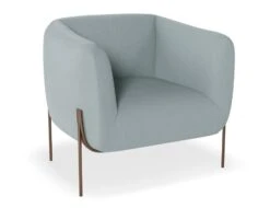 LEVEL Belle Lounge Chair - Sky Blue - Matt Black Legs -Level Furniture Outlet Store Belle Light Blue Bronze MAIN2 1f148699 f305 4a38 9257 0fcb9eb48816