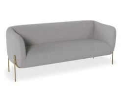 LEVEL Belle 2.5 Seater Sofa - Cloud Grey - Brushed Matt Bronze Legs -Level Furniture Outlet Store Belle Light Grey Brass MAIN bdc5b9e5 1b5c 4cbc a253 e7ac8945afe9