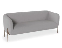 LEVEL Belle 2.5 Seater Sofa - Cloud Grey - Matt Black Legs -Level Furniture Outlet Store Belle Light Grey Bronze MAIN