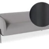 LEVEL Belle 2.5 Seater Sofa - Cloud Grey - Matt Black Legs