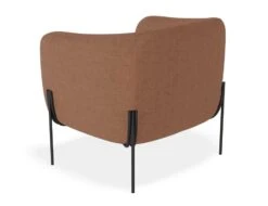 LEVEL Belle Lounge Chair - Terracotta Rust - Brushed Matt Gold Legs -Level Furniture Outlet Store Belle Rust BACK ff798d05 b8f0 4cd3 85aa 2a0f29264def