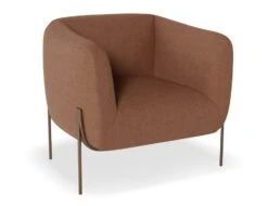 LEVEL Belle Lounge Chair - Terracotta Rust - Brushed Matt Bronze Legs -Level Furniture Outlet Store Belle Rust Bronze MAIN c5484cda 8965 47d0 a297 a82be9e74603