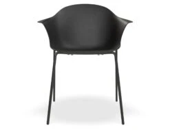 LEVEL Pebble Armchair Black With Shell Seat - Pyramid Fixed Base -Level Furniture Outlet Store BlackSeat 4PostBaseBlack FRONT 50da7975 7988 483a b195 8e657a7f2e3f