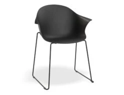 LEVEL Pebble Armchair Black With Shell Seat - Pyramid Fixed Base -Level Furniture Outlet Store BlackSeat RailBaseBlack MAIN 8640ad0f b678 468d 886a e8d8d60d4505