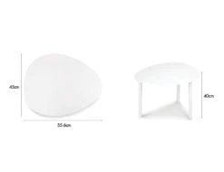 LEVEL Cetara Side Table - Outdoor - Charcoal -Level Furniture Outlet Store Cetara Small sepcs 287def8b 85d6 425f adbe 8f12856d0e5d