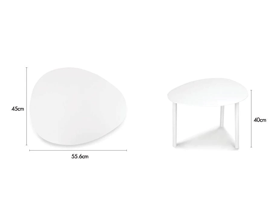 LEVEL Cetara Side Table - Outdoor - White 4 LEVEL Cetara Side Table - Outdoor - White - Image 4