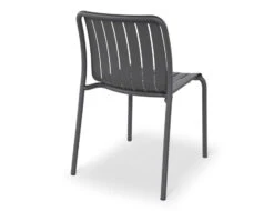 LEVEL Roku Outdoor Dining Chair In Matt Charcoal - No Cushion -Level Furniture Outlet Store Charcoal BwACK