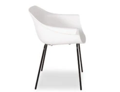 LEVEL Crane Chair - Black Post - White Shell -Level Furniture Outlet Store Crane white3 031f1fbb efab 427d 8e3a dec95637f44a