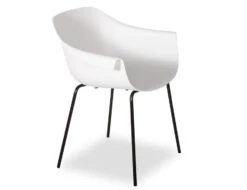 LEVEL Crane Chair - Black Post - White Shell