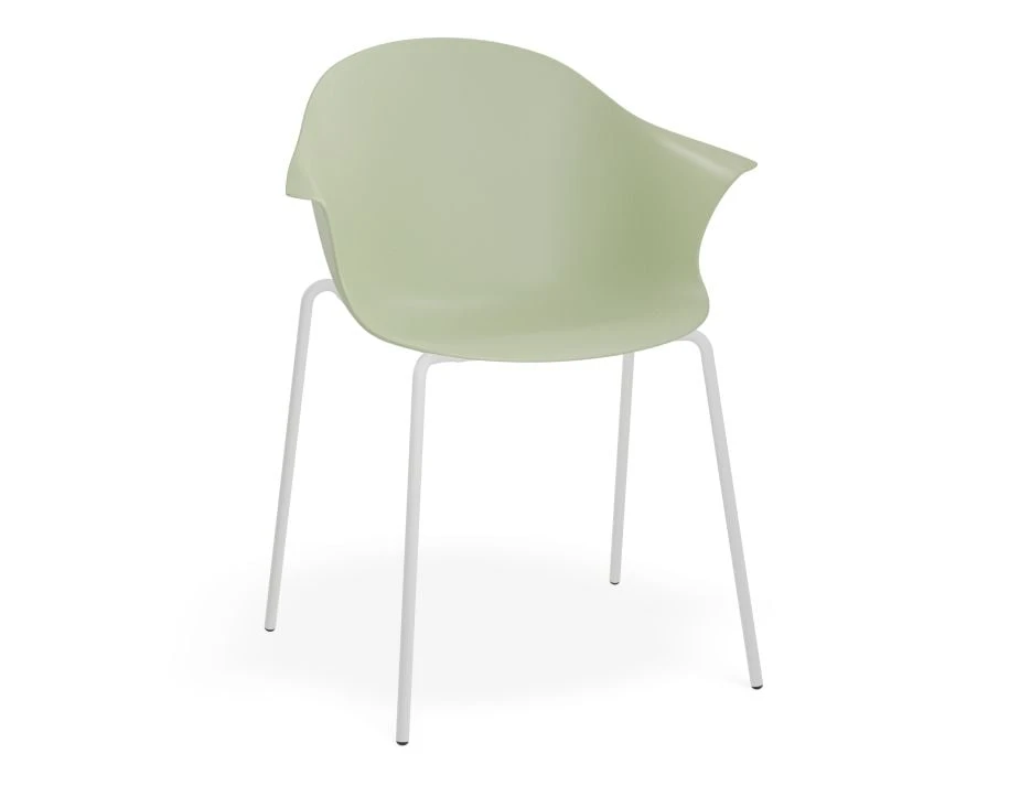 LEVEL Pebble Armchair Mint Green With Shell Seat - Natural Beechwood Base 2 LEVEL Pebble Armchair Mint Green With Shell Seat - Natural Beechwood Base - Image 2