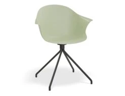 LEVEL Pebble Armchair Mint Green With Shell Seat - Pyramid Fixed Base With Castors -Level Furniture Outlet Store GreenSeat NonSwivelBaseBlack MAIN 329cde89 314a 490b b30f 198670b98d8f