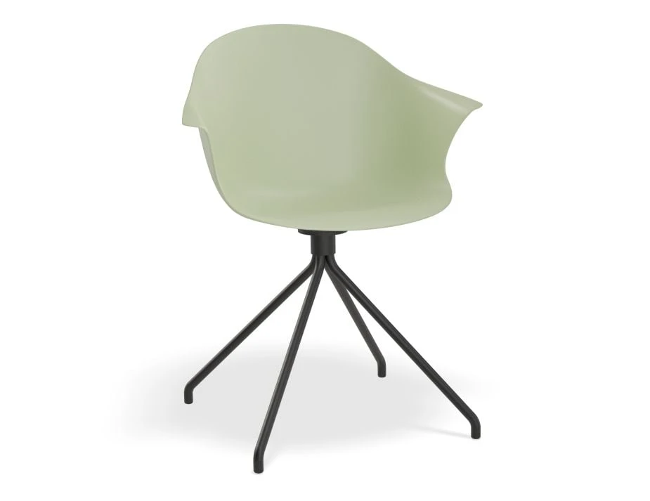 LEVEL Pebble Armchair Mint Green With Shell Seat - Swivel Base 9 LEVEL Pebble Armchair Mint Green With Shell Seat - Swivel Base - Image 9