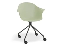 LEVEL Pebble Armchair Mint Green With Shell Seat - Pyramid Fixed Base -Level Furniture Outlet Store GreenSeat NonSwivelCastorBaseBlack MAIN 864d479f 83cd 415f 8176 49afa8ab9f1b