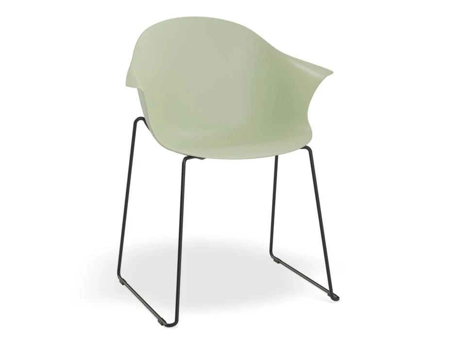 LEVEL Pebble Armchair Mint Green With Shell Seat - Natural Beechwood Base 7 LEVEL Pebble Armchair Mint Green With Shell Seat - Natural Beechwood Base - Image 7