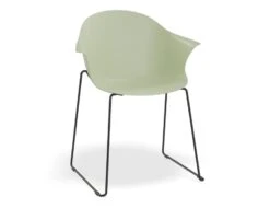 LEVEL Pebble Armchair Mint Green With Shell Seat - Pyramid Fixed Base With Castors -Level Furniture Outlet Store GreenSeat RailBaseBlack MAIN f77e9b5a 4a8a 409a b4fe e0acf73fe402
