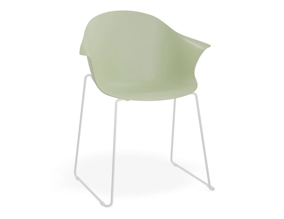 LEVEL Pebble Armchair Mint Green With Shell Seat - Natural Beechwood Base 6 LEVEL Pebble Armchair Mint Green With Shell Seat - Natural Beechwood Base - Image 6