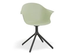 LEVEL Pebble Armchair Mint Green With Shell Seat - Sled Base With Black Legs -Level Furniture Outlet Store GreenSeat SwivelBaseBlack MAIN 5144432d 82c6 4d5c 8b71 bf3ea283c933