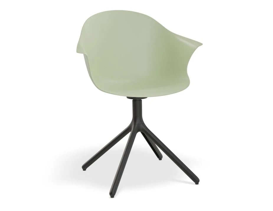 LEVEL Pebble Armchair Mint Green With Shell Seat - Swivel Base 1 LEVEL Pebble Armchair Mint Green With Shell Seat - Swivel Base