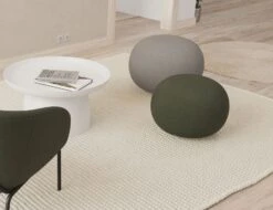 LEVEL Ronde Pouf In Kelp Green - Small -Level Furniture Outlet Store Green 2 Sizes Rondes