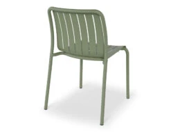 LEVEL Roku Outdoor Dining Chair In Matt Eucalyptus Green - No Cushion -Level Furniture Outlet Store Green BACK