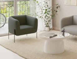 LEVEL Belle Lounge Chair - Kelp Green - Matt Black Legs -Level Furniture Outlet Store Green Belles Website22