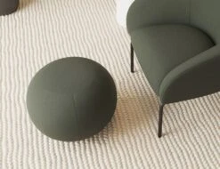 LEVEL Ronde Pouf In Kelp Green - Small -Level Furniture Outlet Store Green Small Ronde High