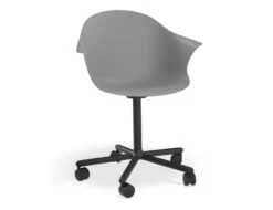 LEVEL Pebble Armchair Grey With Shell Seat - Sled Base With Black Legs -Level Furniture Outlet Store GreySeat SwivelCastorBaseBlack MAIN 42539d15 b3d5 45df 995d 5d24d0020a23