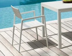 LEVEL Halki Table - Outdoor - 160cm X 90cm - White -Level Furniture Outlet Store HALKI CHAIR WHITE 7b6215c7 7606 499b b751 db484a625f48