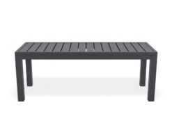 LEVEL Halki Bench Seat - Outdoor - 120cm - Charcoal -Level Furniture Outlet Store Halki Bench120 Charcoal FRONT