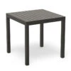 LEVEL Halki Table Matt Charcoal Aluminium 77cm X 77xm