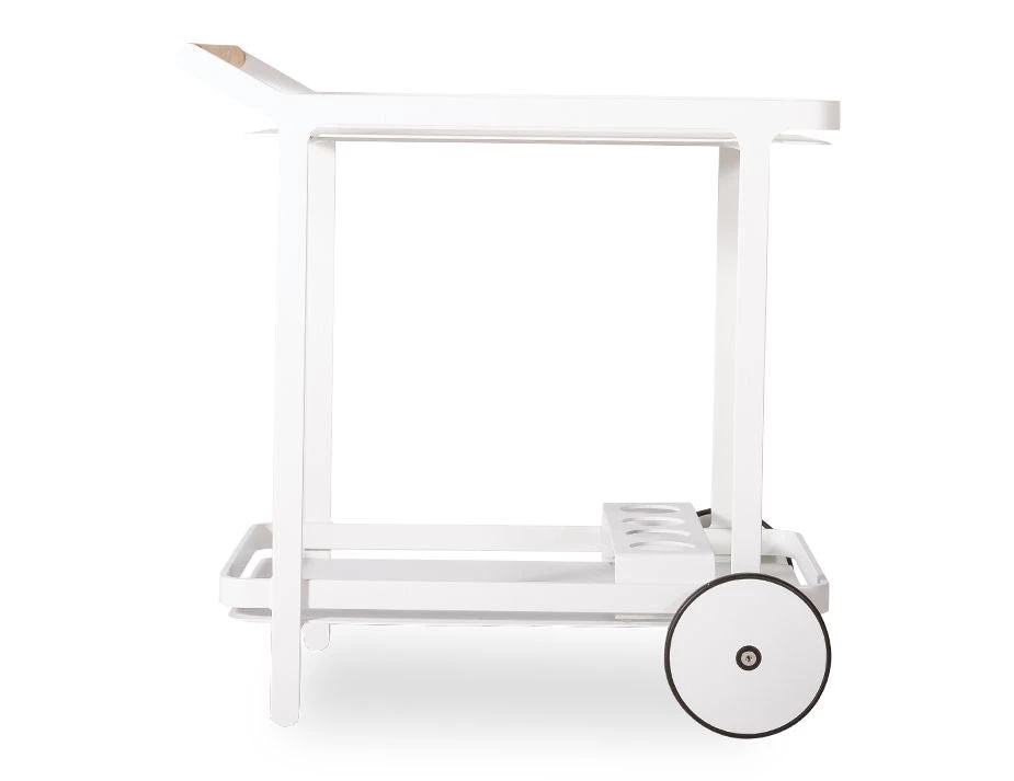 LEVEL Imola Outdoor Bar Cart - White 8 LEVEL Imola Outdoor Bar Cart - White - Image 8